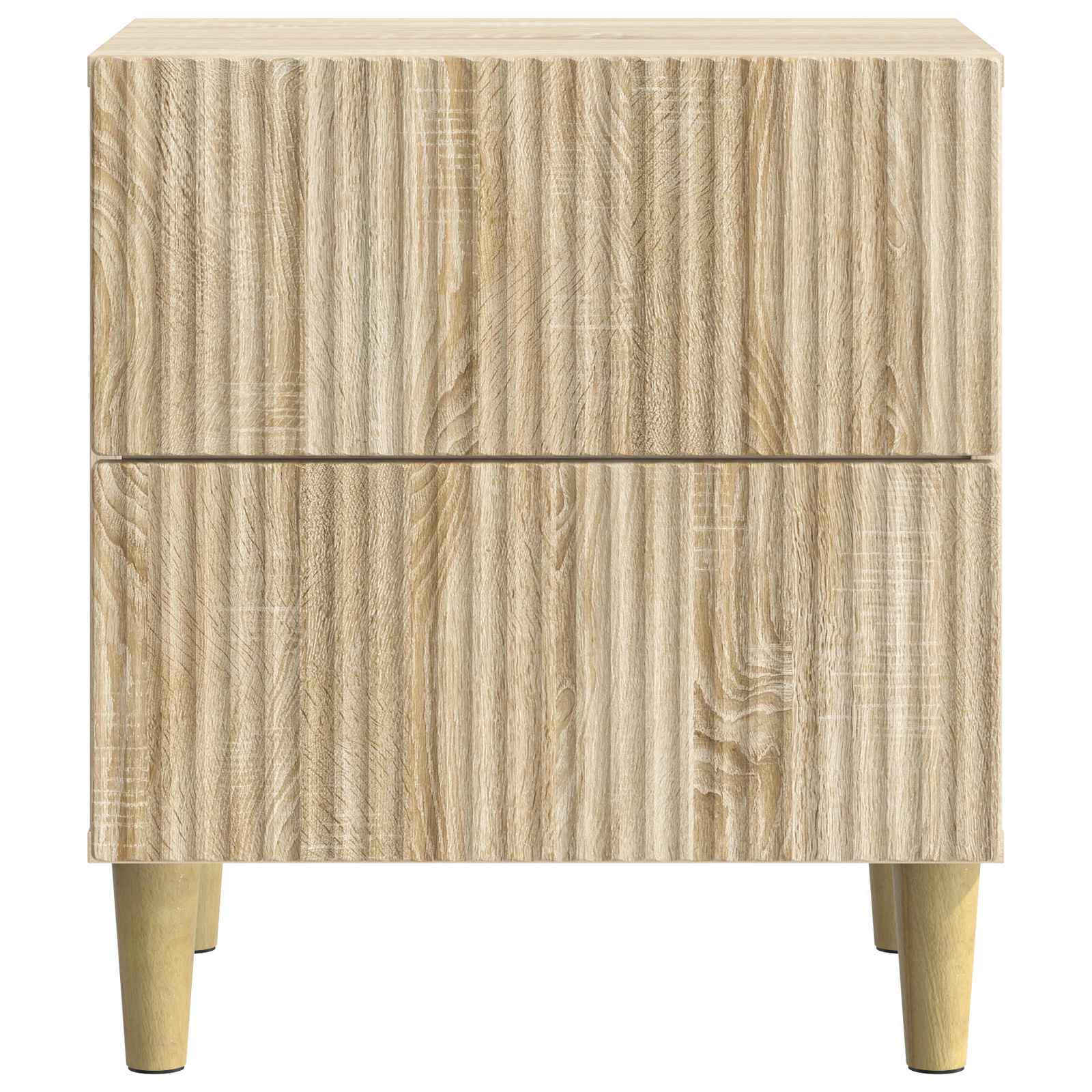 vidaXL Bedside Cabinet Sonoma Oak 43 x 34.5 x 48 cm Engineered Wood 5