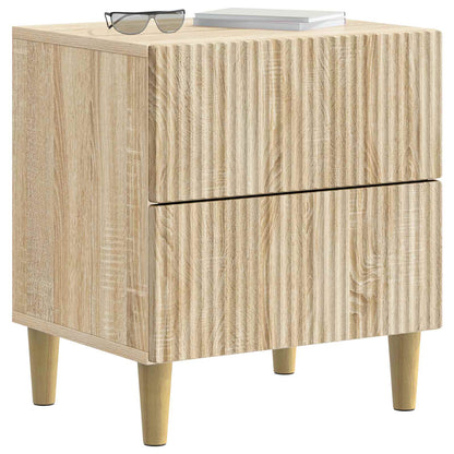 vidaXL Bedside Cabinet Sonoma Oak 43 x 34.5 x 48 cm Engineered Wood 3