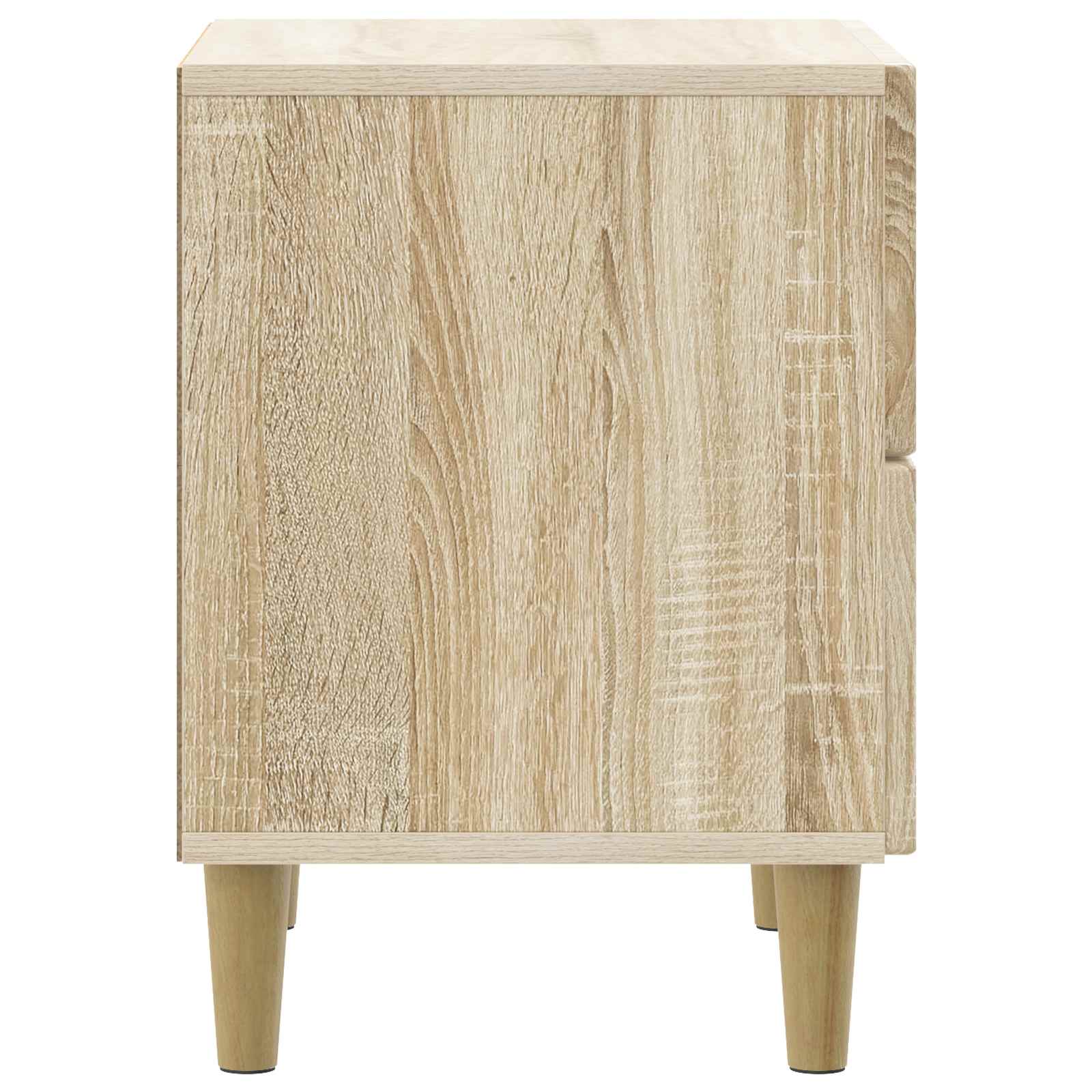 vidaXL Bedside Cabinet Sonoma Oak 43 x 34.5 x 48 cm Engineered Wood 6