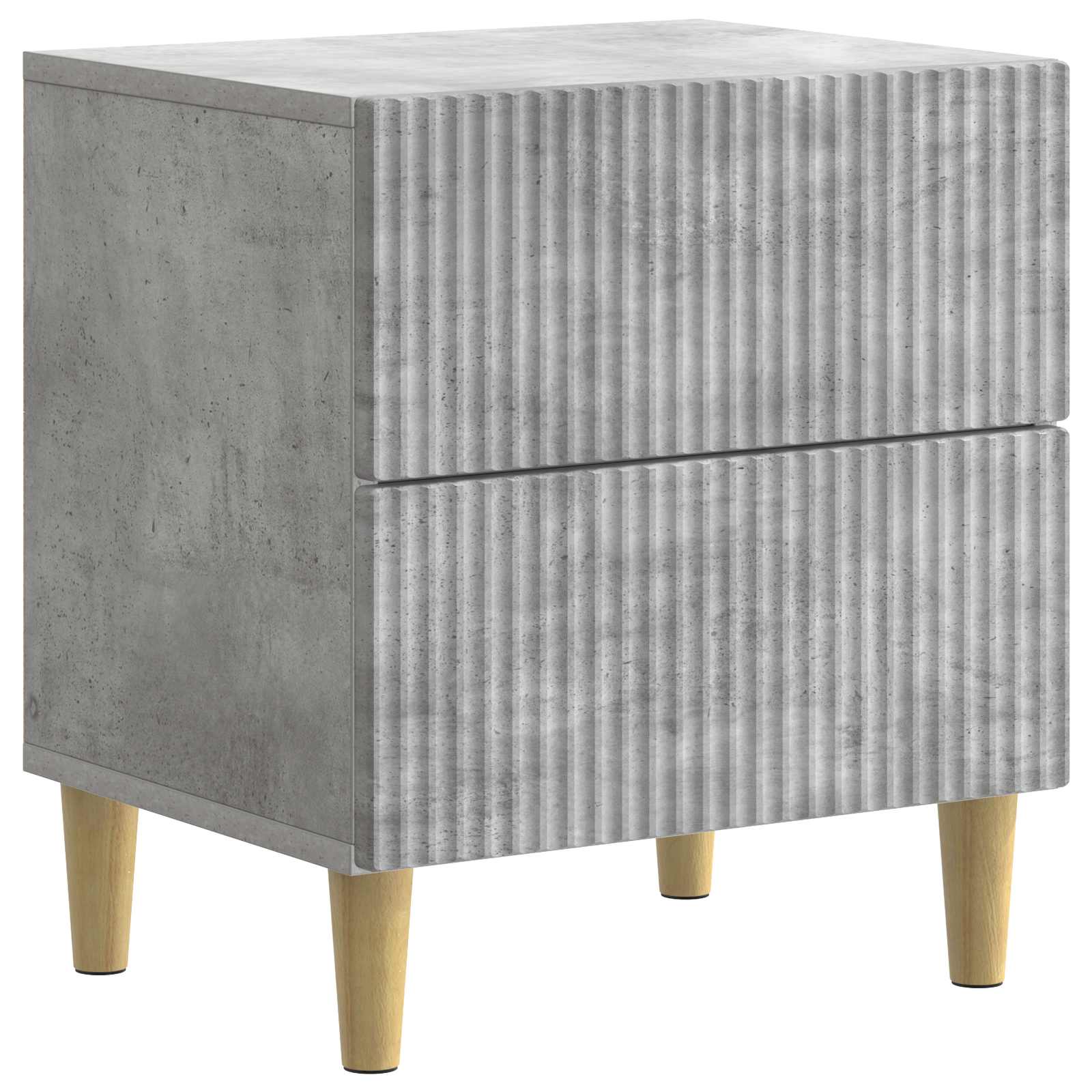vidaXL Bedside Cabinet Concrete Grey 43 x 34.5 x 48 cm Engineered Wood 2