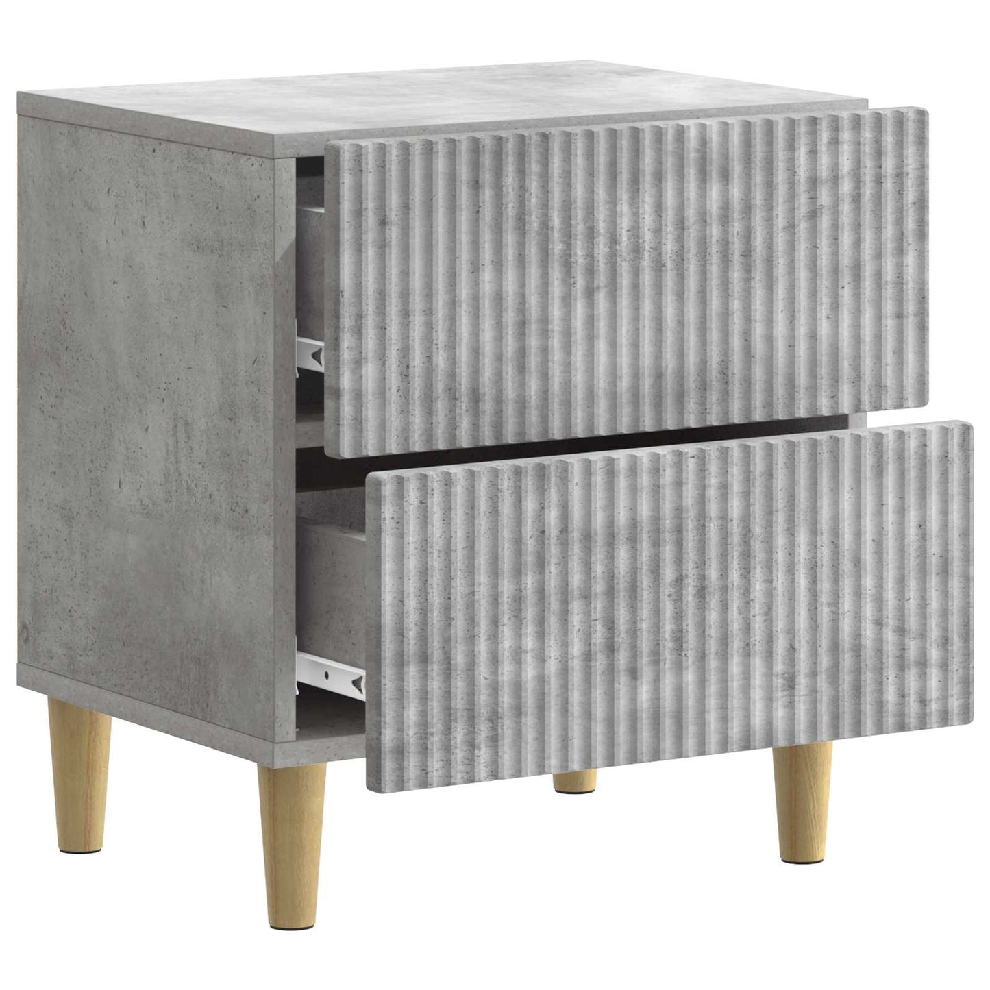 vidaXL Bedside Cabinet Concrete Grey 43 x 34.5 x 48 cm Engineered Wood 4