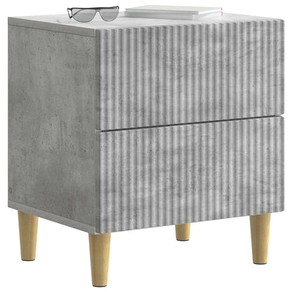 vidaXL Bedside Cabinet Concrete Grey 43 x 34.5 x 48 cm Engineered Wood 3