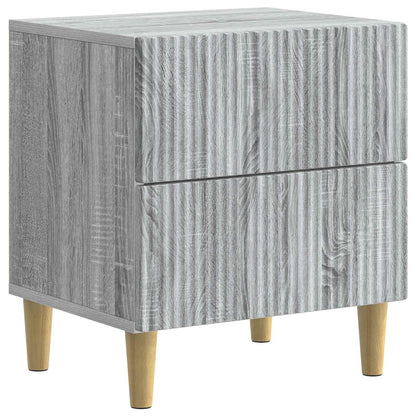 vidaXL Bedside Cabinet Grey Sonoma 43 x 34.5 x 48 cm Engineered Wood 2