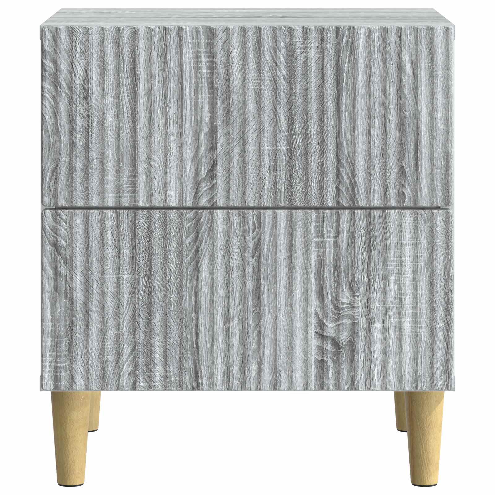 vidaXL Bedside Cabinet Grey Sonoma 43 x 34.5 x 48 cm Engineered Wood 5