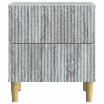 vidaXL Bedside Cabinet Grey Sonoma 43 x 34.5 x 48 cm Engineered Wood 5