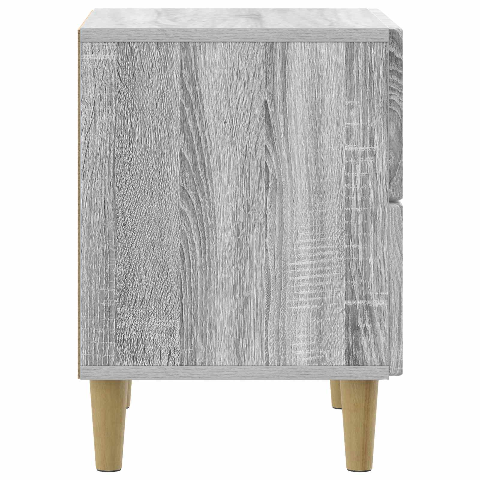 vidaXL Bedside Cabinet Grey Sonoma 43 x 34.5 x 48 cm Engineered Wood 6