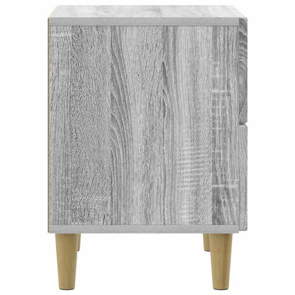 vidaXL Bedside Cabinet Grey Sonoma 43 x 34.5 x 48 cm Engineered Wood 6