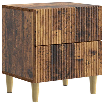 vidaXL Bedside Cabinet Old Wood 43 x 34.5 x 48 cm Engineered Wood 2