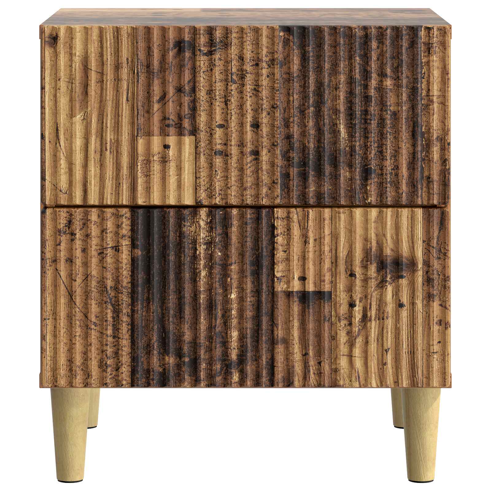 vidaXL Bedside Cabinet Old Wood 43 x 34.5 x 48 cm Engineered Wood 5