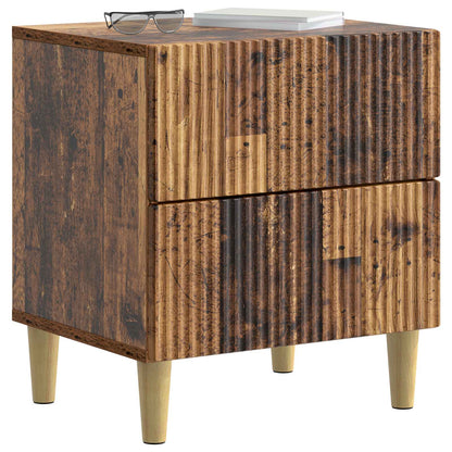 vidaXL Bedside Cabinet Old Wood 43 x 34.5 x 48 cm Engineered Wood 3