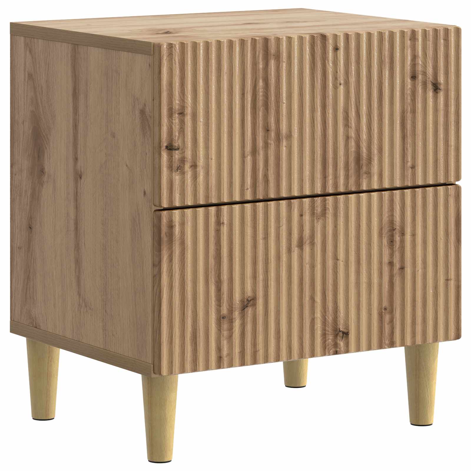 vidaXL Bedside Cabinet Artisan Oak 43 x 34.5 x 48 cm Engineered Wood 2