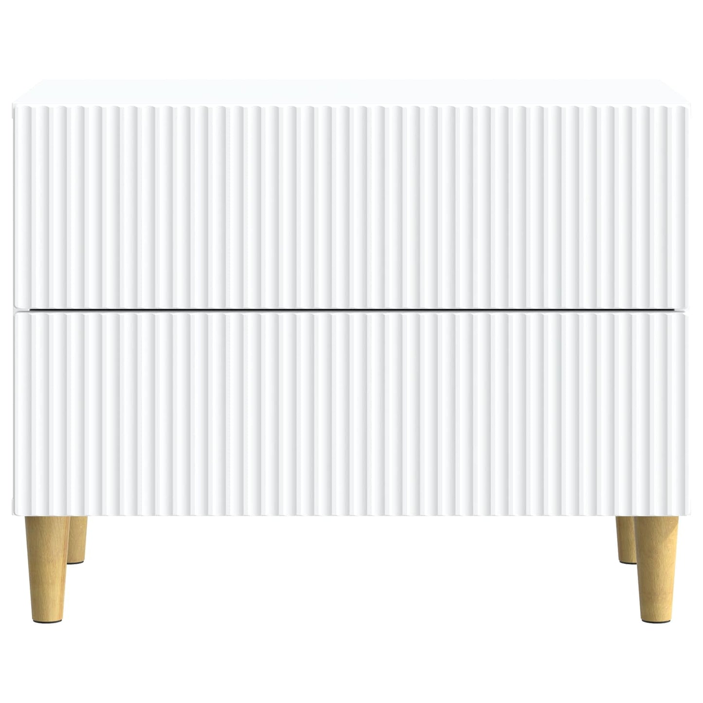 vidaXL Bedside Cabinet White 62 x 34.5 x 48 cm Engineered Wood 5