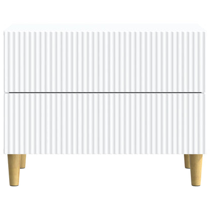 vidaXL Bedside Cabinet White 62 x 34.5 x 48 cm Engineered Wood 5
