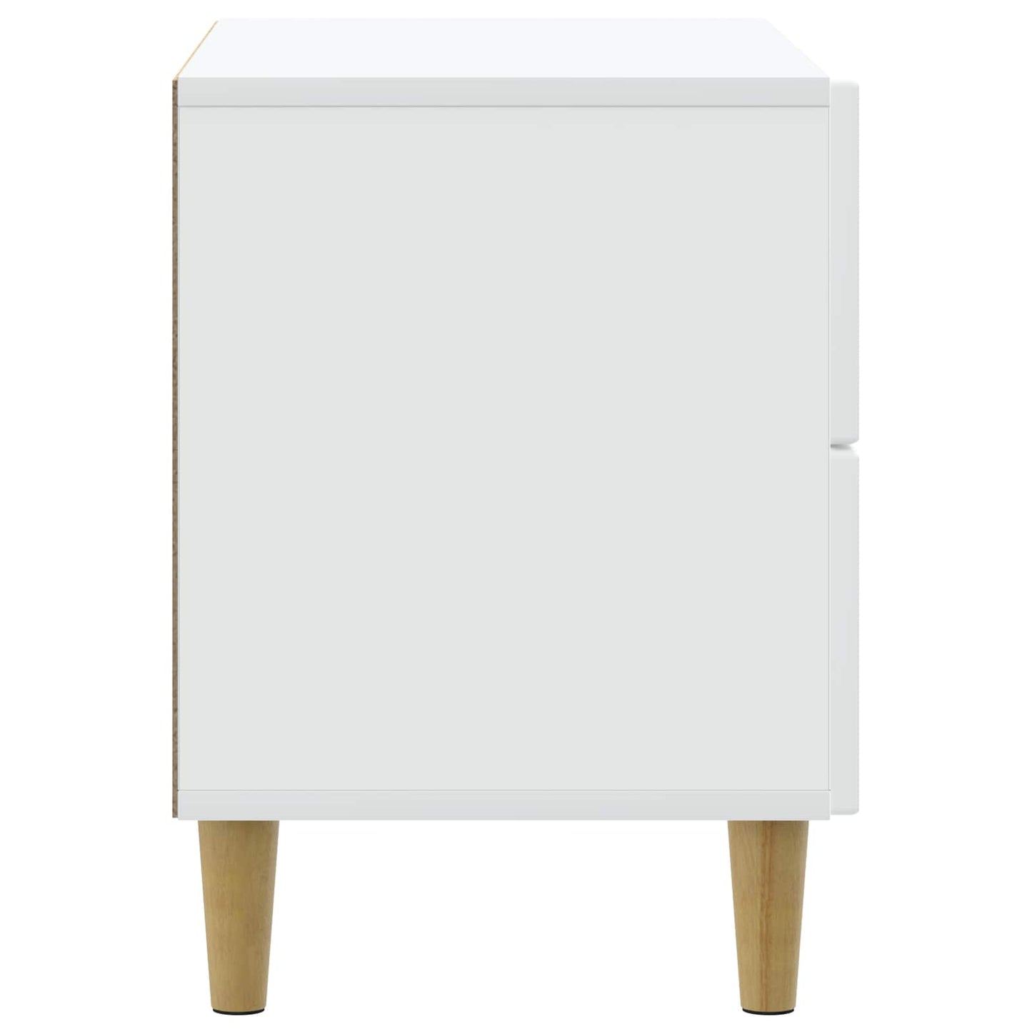 vidaXL Bedside Cabinet White 62 x 34.5 x 48 cm Engineered Wood 6