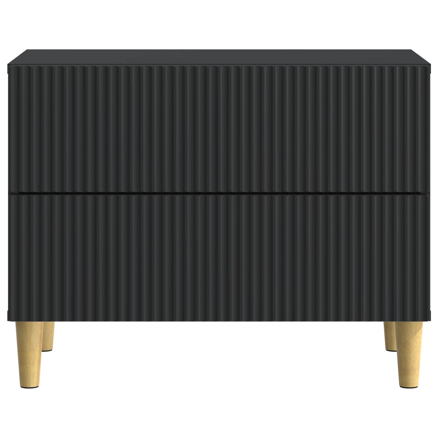 vidaXL Bedside Cabinet Black 62 x 34.5 x 48 cm Engineered Wood 5