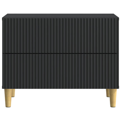 vidaXL Bedside Cabinet Black 62 x 34.5 x 48 cm Engineered Wood 5