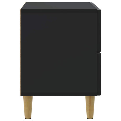 vidaXL Bedside Cabinet Black 62 x 34.5 x 48 cm Engineered Wood 6