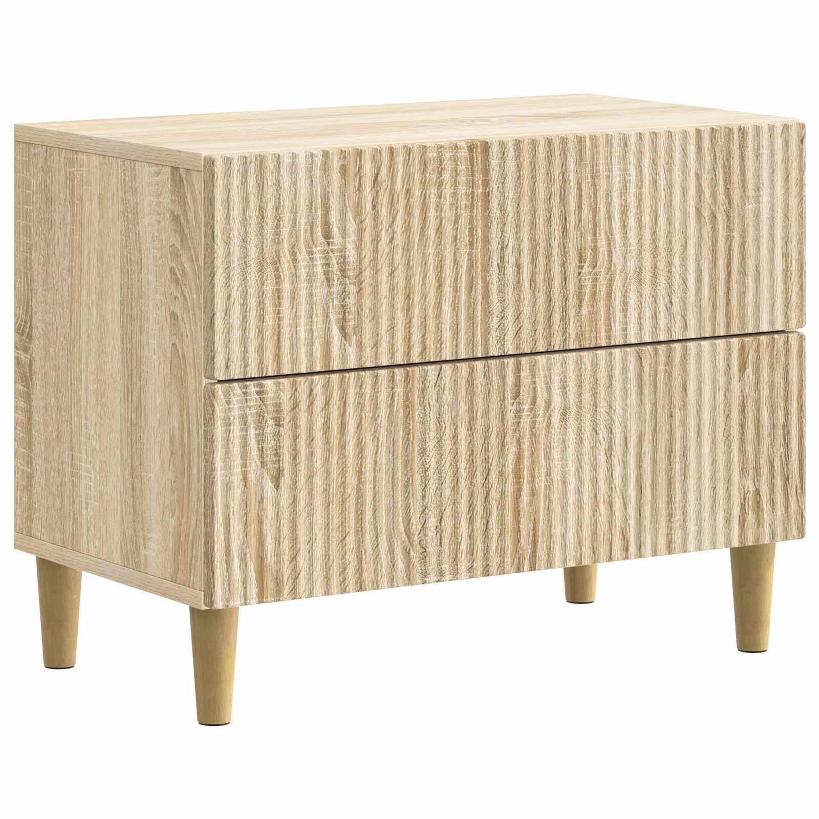 vidaXL Bedside Cabinet Sonoma Oak 62 x 34.5 x 48 cm Engineered Wood 2