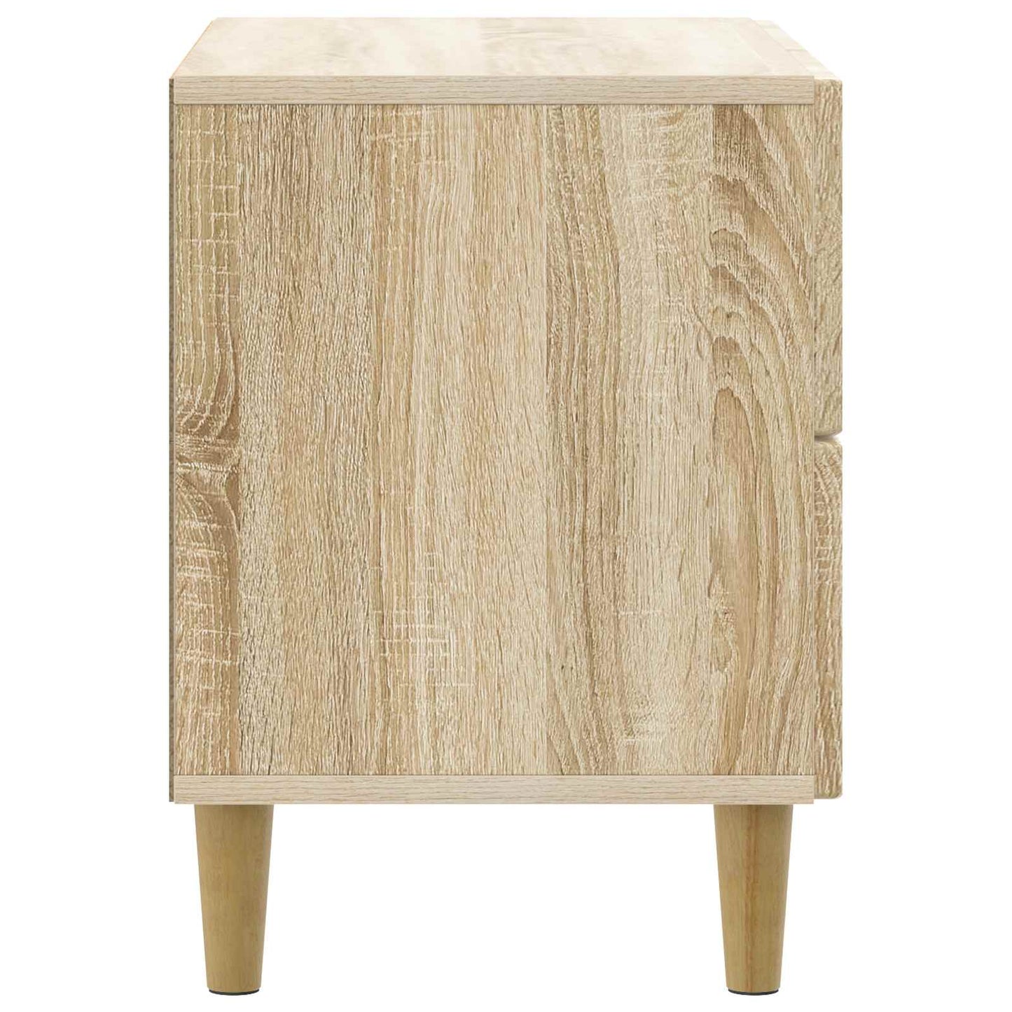 vidaXL Bedside Cabinet Sonoma Oak 62 x 34.5 x 48 cm Engineered Wood 6