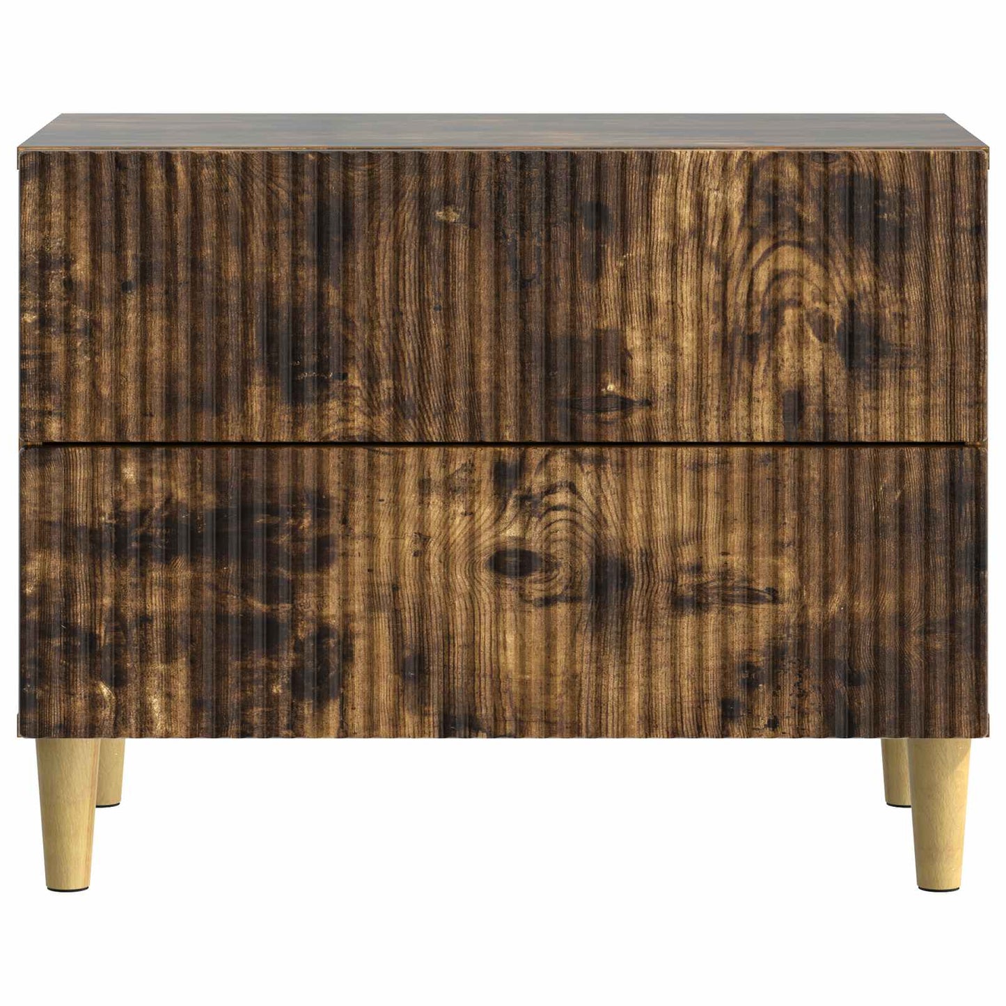vidaXL Bedside Cabinet Smoked Oak 62 x 34.5 x 48 cm Engineered Wood 5