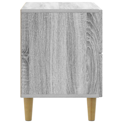 vidaXL Bedside Cabinet Grey Sonoma 62 x 34.5 x 48 cm Engineered Wood 6