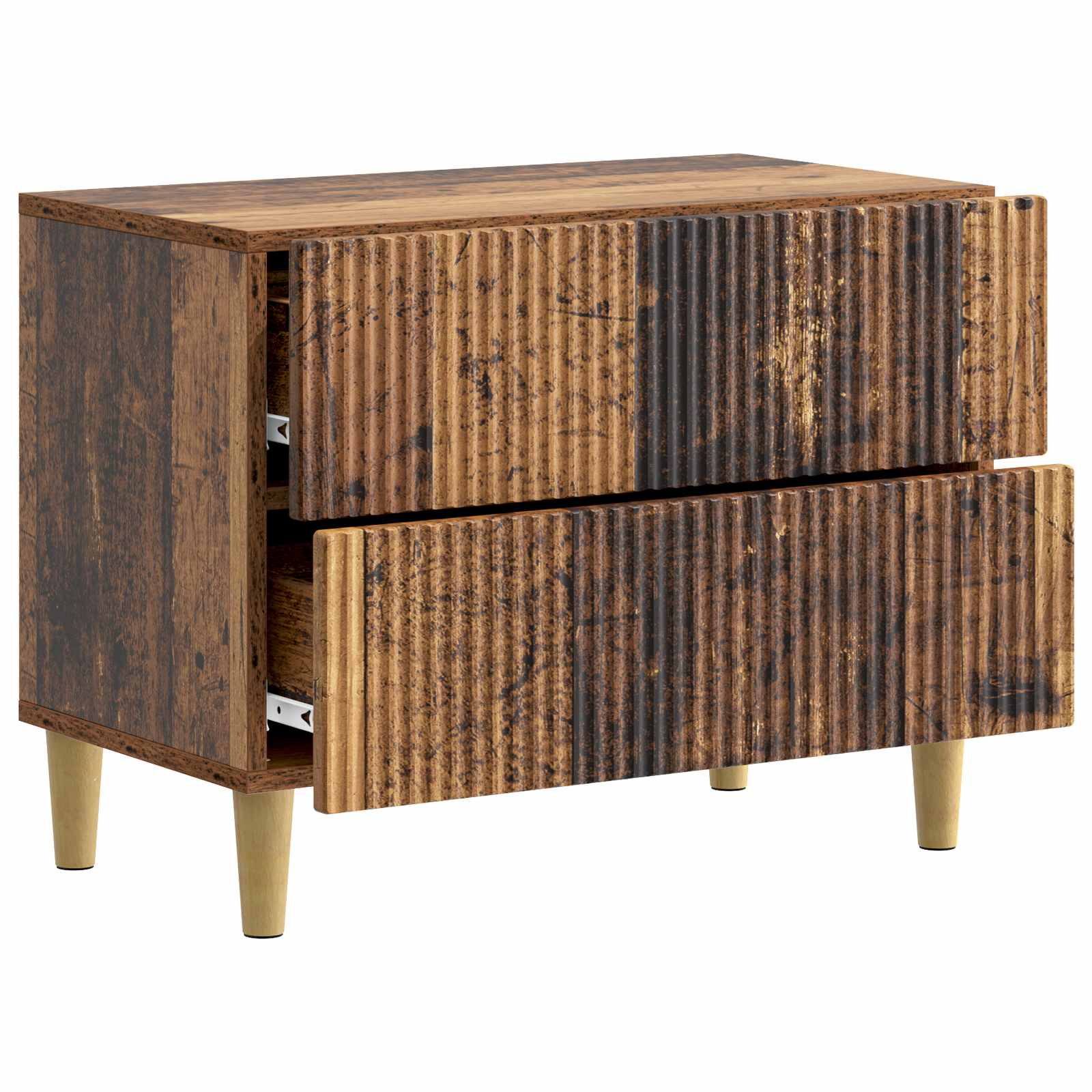 vidaXL Bedside Cabinet Old Wood 62 x 34.5 x 48 cm Engineered Wood 4