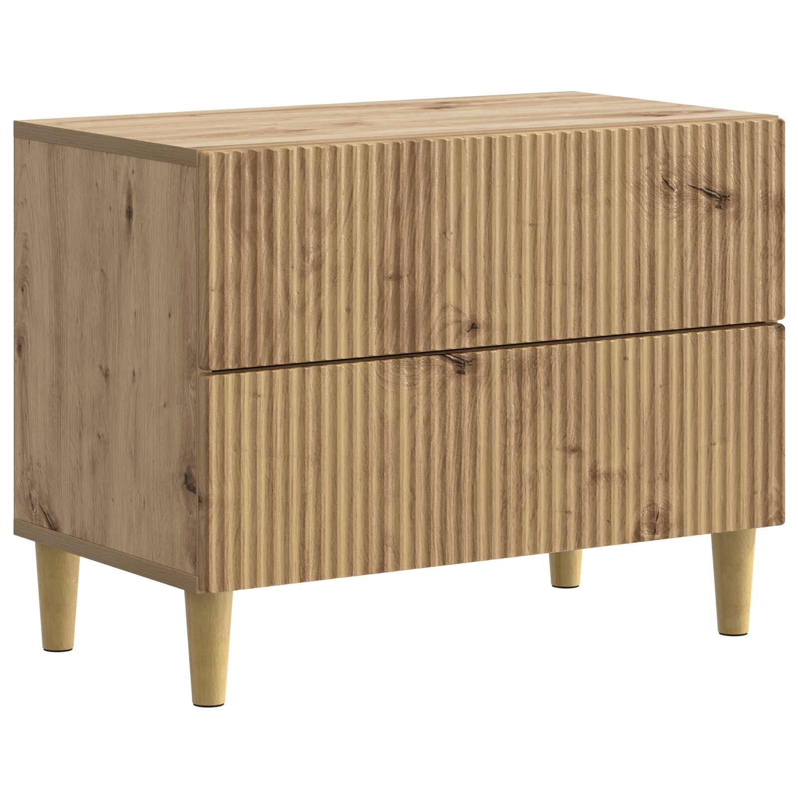 vidaXL Bedside Cabinet Artisan Oak 62 x 34.5 x 48 cm Engineered Wood 2