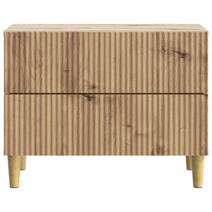 vidaXL Bedside Cabinet Artisan Oak 62 x 34.5 x 48 cm Engineered Wood 5