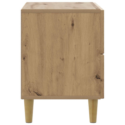 vidaXL Bedside Cabinet Artisan Oak 62 x 34.5 x 48 cm Engineered Wood 6