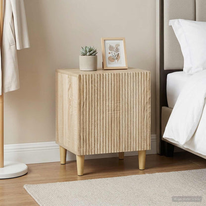 Bedside Cabinet 43 x 34.5 x 50 cm Engineered Wood Sonoma oak 2