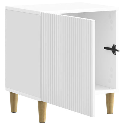 vidaXL Bedside Cabinet High Gloss White 43 x 34.5 x 50 cm 4