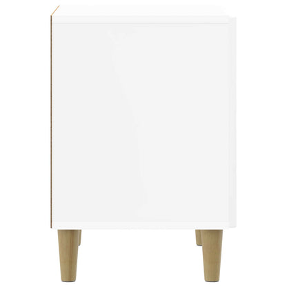 vidaXL Bedside Cabinet High Gloss White 43 x 34.5 x 50 cm 6