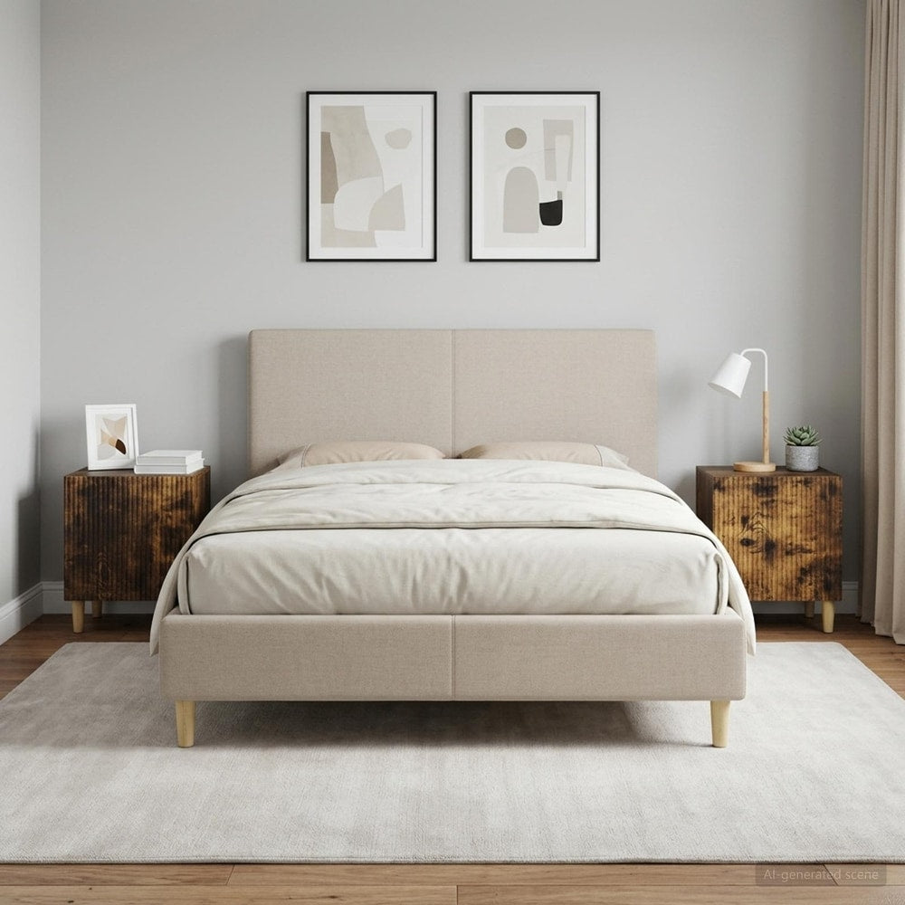 Bedside Cabinet 43 x 34.5 x 50 cm Engineered Wood Smoked oak 2