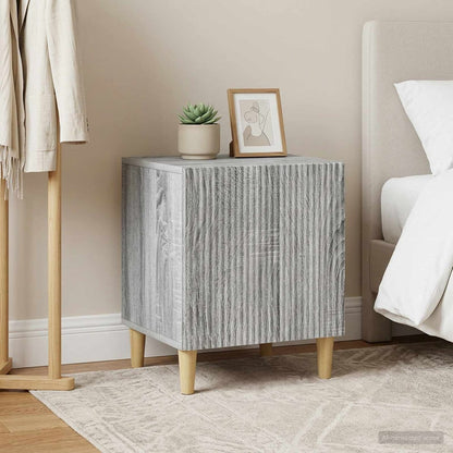Bedside Cabinet 43 x 34.5 x 50 cm Engineered Wood Grey sonoma 2