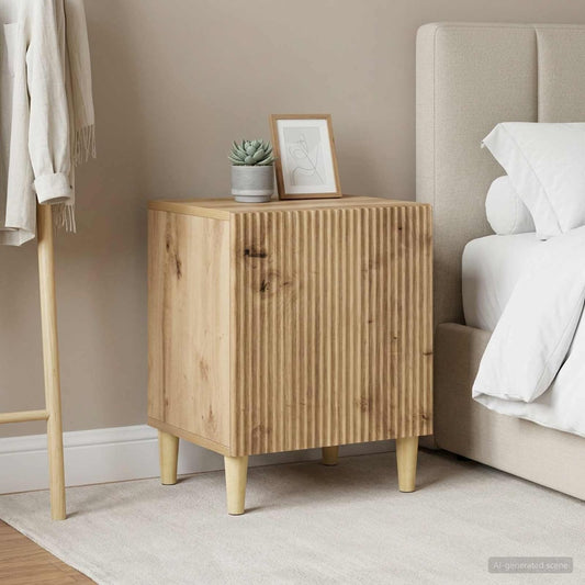 Bedside Cabinet 43 x 34.5 x 50 cm Engineered Wood Artisan oak 2