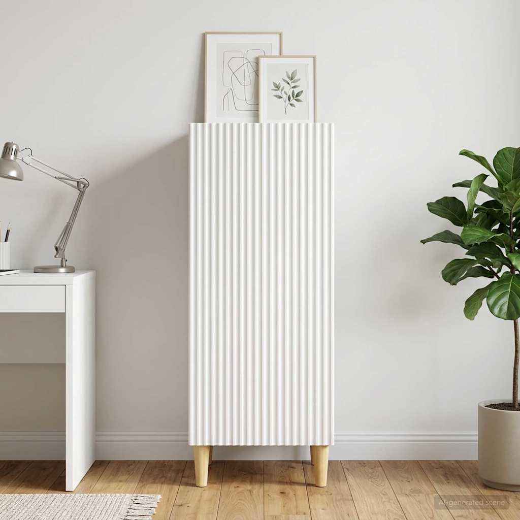 Sideboard 33 x 34.5 x 90 cm Engineered Wood White