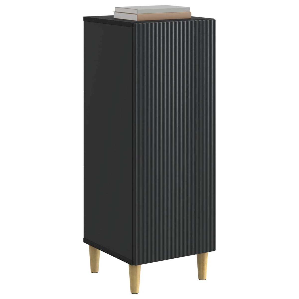 Sideboard 33 x 34.5 x 90 cm Engineered Wood Black