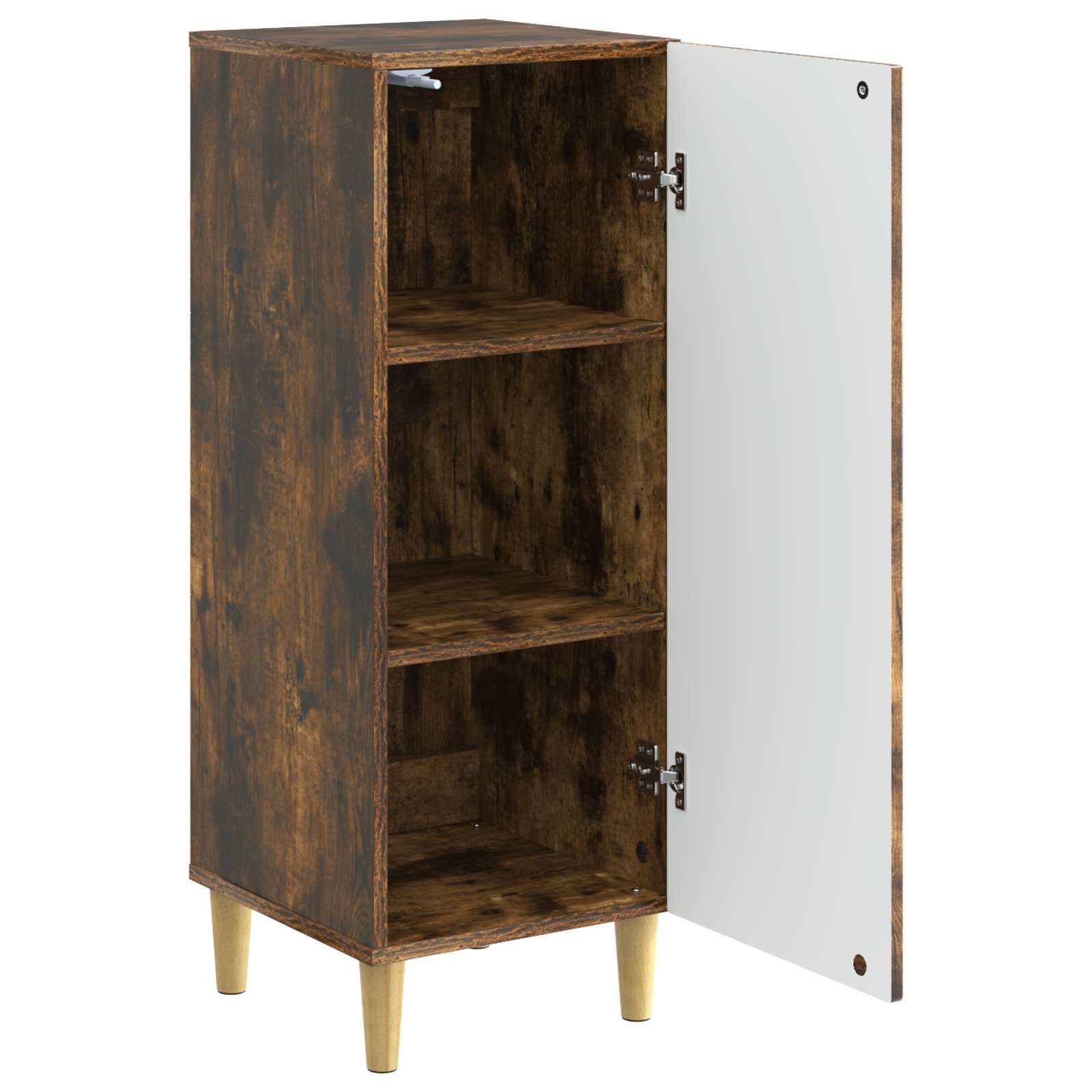 vidaXL Sideboard Smoked Oak 33 x 34.5 x 90 cm Engineered Wood 5