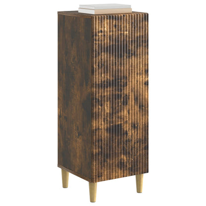 vidaXL Sideboard Smoked Oak 33 x 34.5 x 90 cm Engineered Wood 3