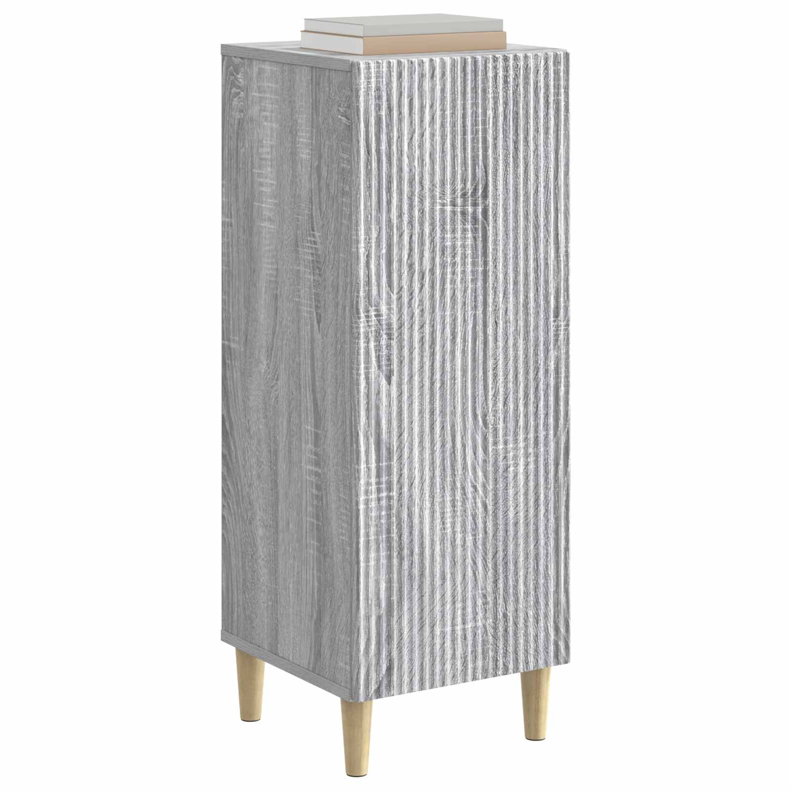 vidaXL Sideboard Grey Sonoma 33 x 34.5 x 90 cm Engineered Wood 3