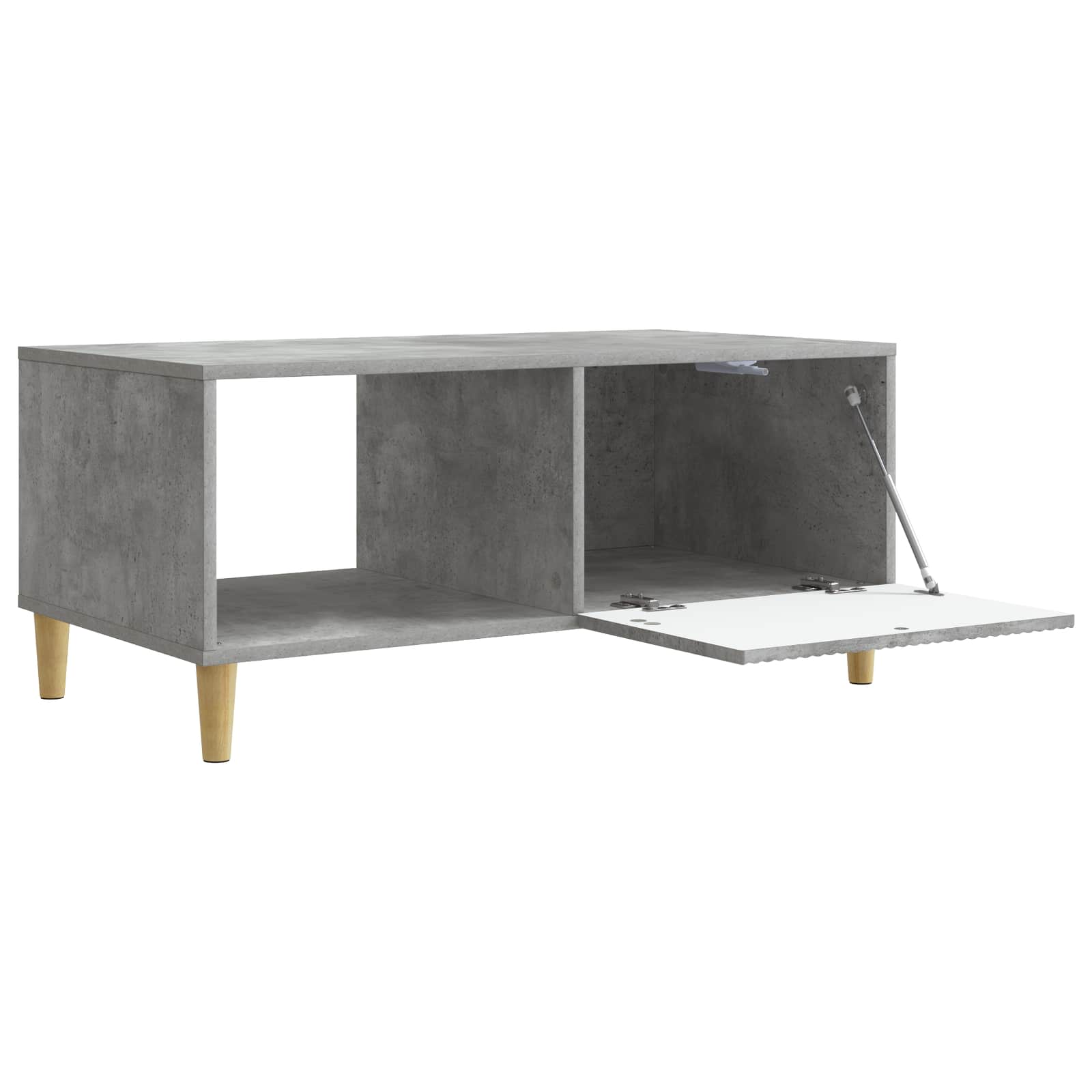 vidaXL Coffee Table Concrete Grey 90 x 50 x 40 cm Engineered Wood 4