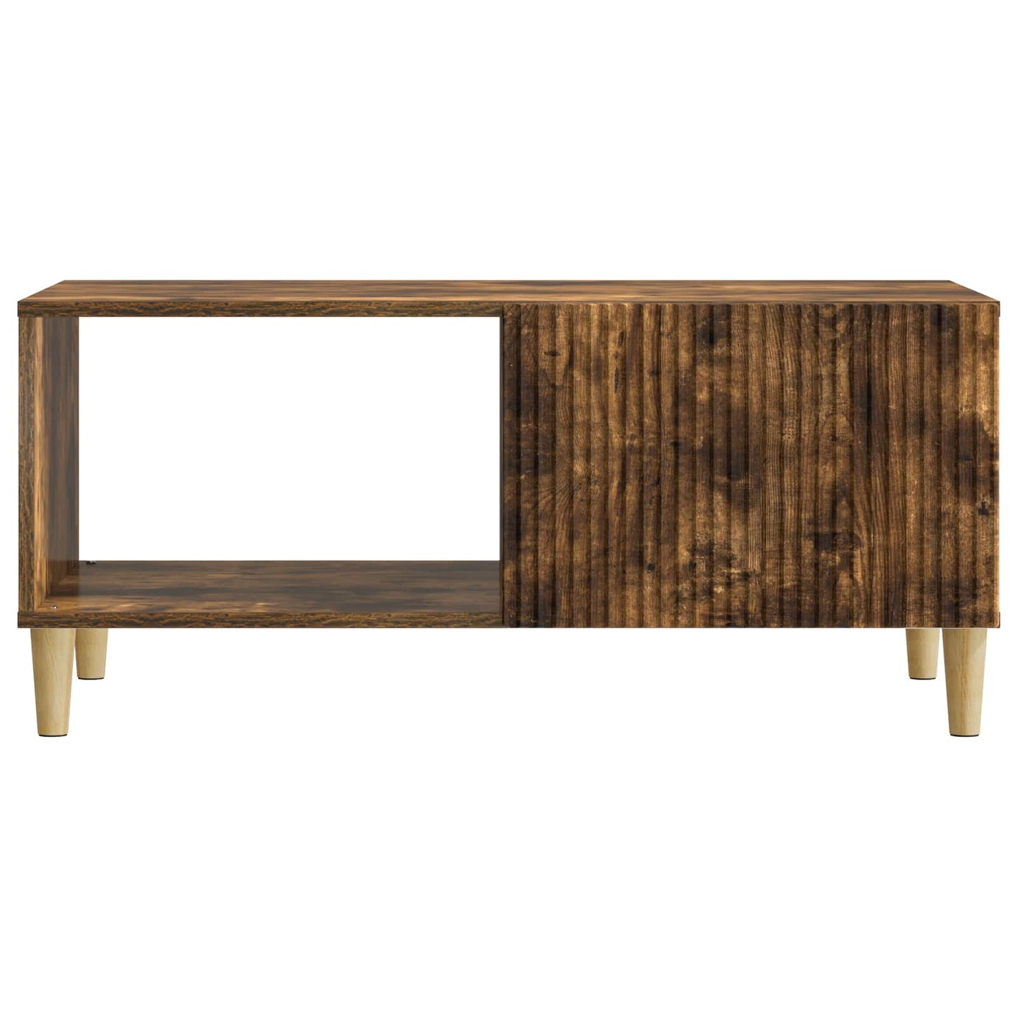 vidaXL Coffee Table Smoked Oak 90 x 50 x 40 cm Engineered Wood 5