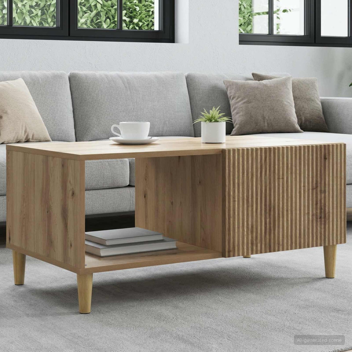 vidaXL Coffee Table Artisan Oak 90 x 50 x 40 cm Engineered Wood 1