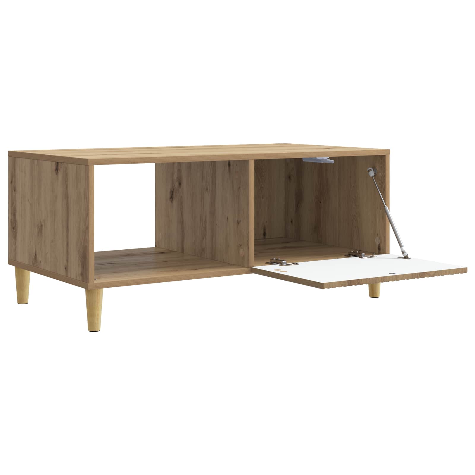 vidaXL Coffee Table Artisan Oak 90 x 50 x 40 cm Engineered Wood 4