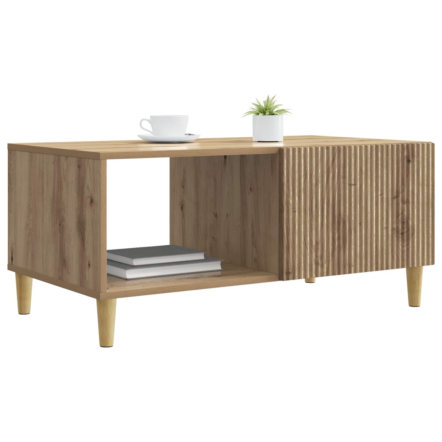 vidaXL Coffee Table Artisan Oak 90 x 50 x 40 cm Engineered Wood 3
