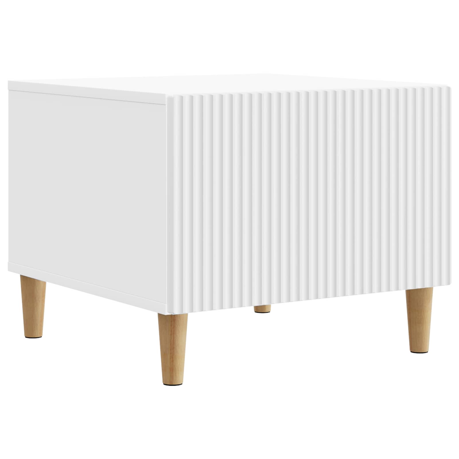 vidaXL Coffee Table with Drawer White 49 x 50 x 40 cm Engineered Wood 2