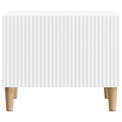 vidaXL Coffee Table with Drawer White 49 x 50 x 40 cm Engineered Wood 5