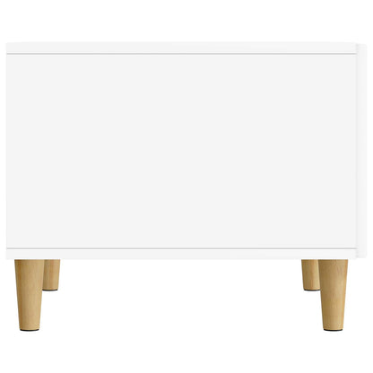 vidaXL Coffee Table with Drawer White 49 x 50 x 40 cm Engineered Wood 6