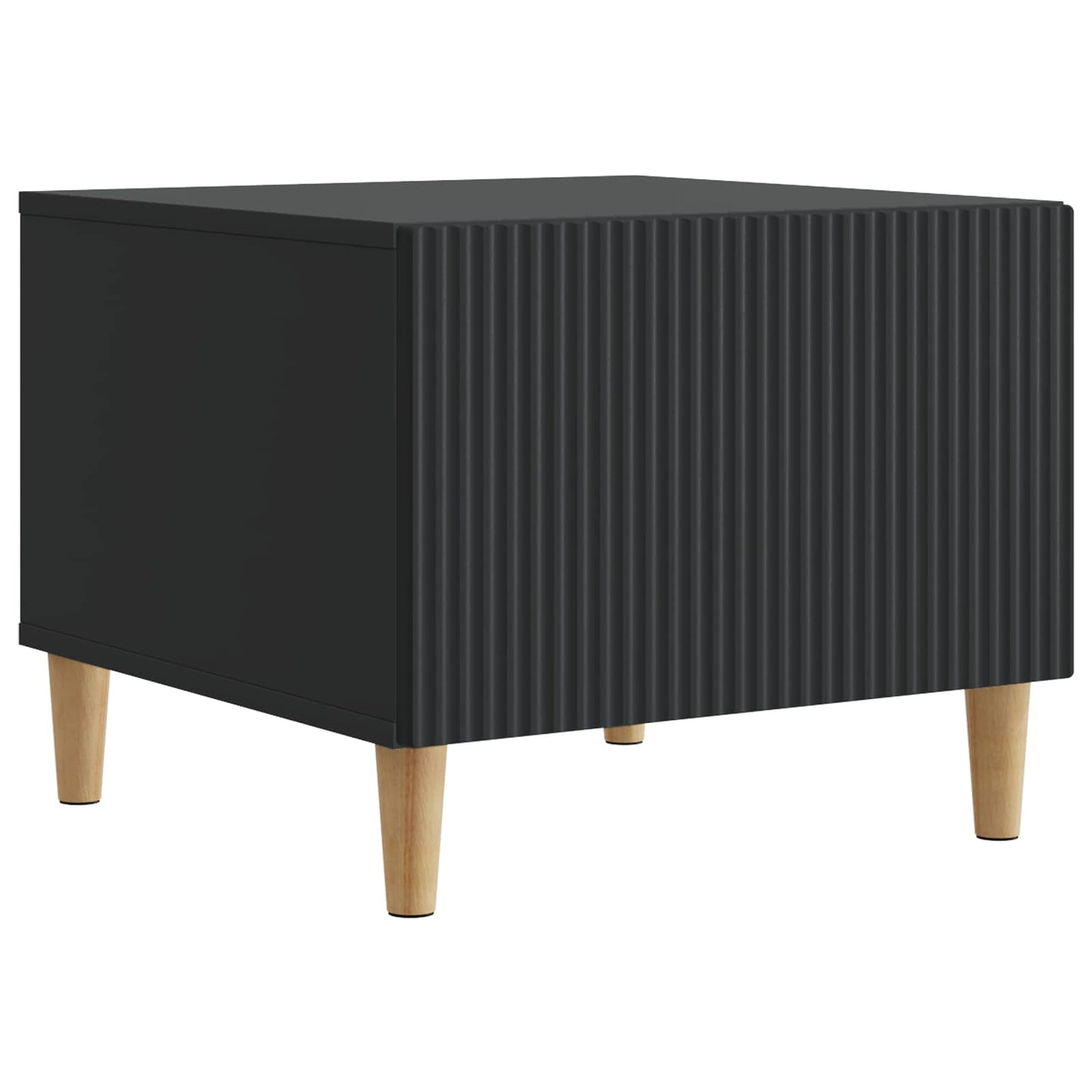 vidaXL Coffee Table with Drawer Black 49 x 50 x 40 cm Engineered Wood 2
