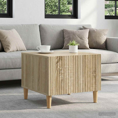 vidaXL Coffee Table Sonoma Oak 49 x 50 x 40 cm Engineered Wood 1